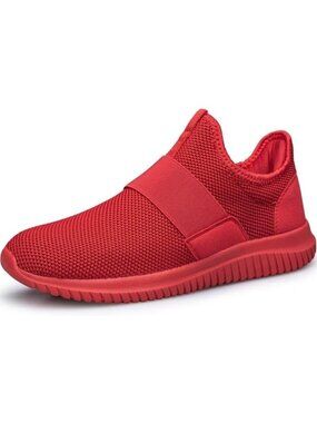 Mens  All Red Running Breathable Lightweight Comfortable Non Slip Sneaker